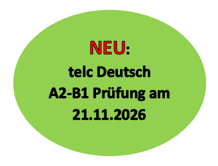 A2-B1 Prüfung am 21.11.2026